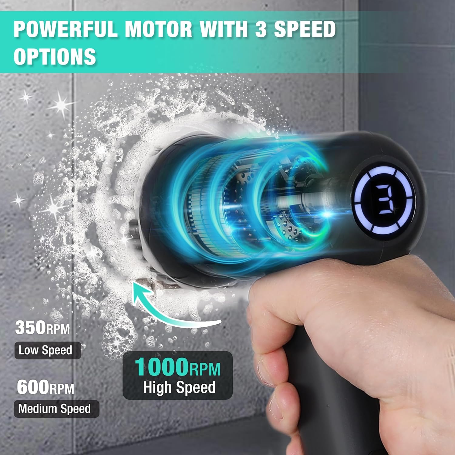 Revolutionary Electric Spin Scrubber: Cordless Cleaning Brush with 8 Versatile Heads & 3 Speed Settings for Effortless Kitchen and Bathroom Cleaning, Plus Knife Sharpener Included