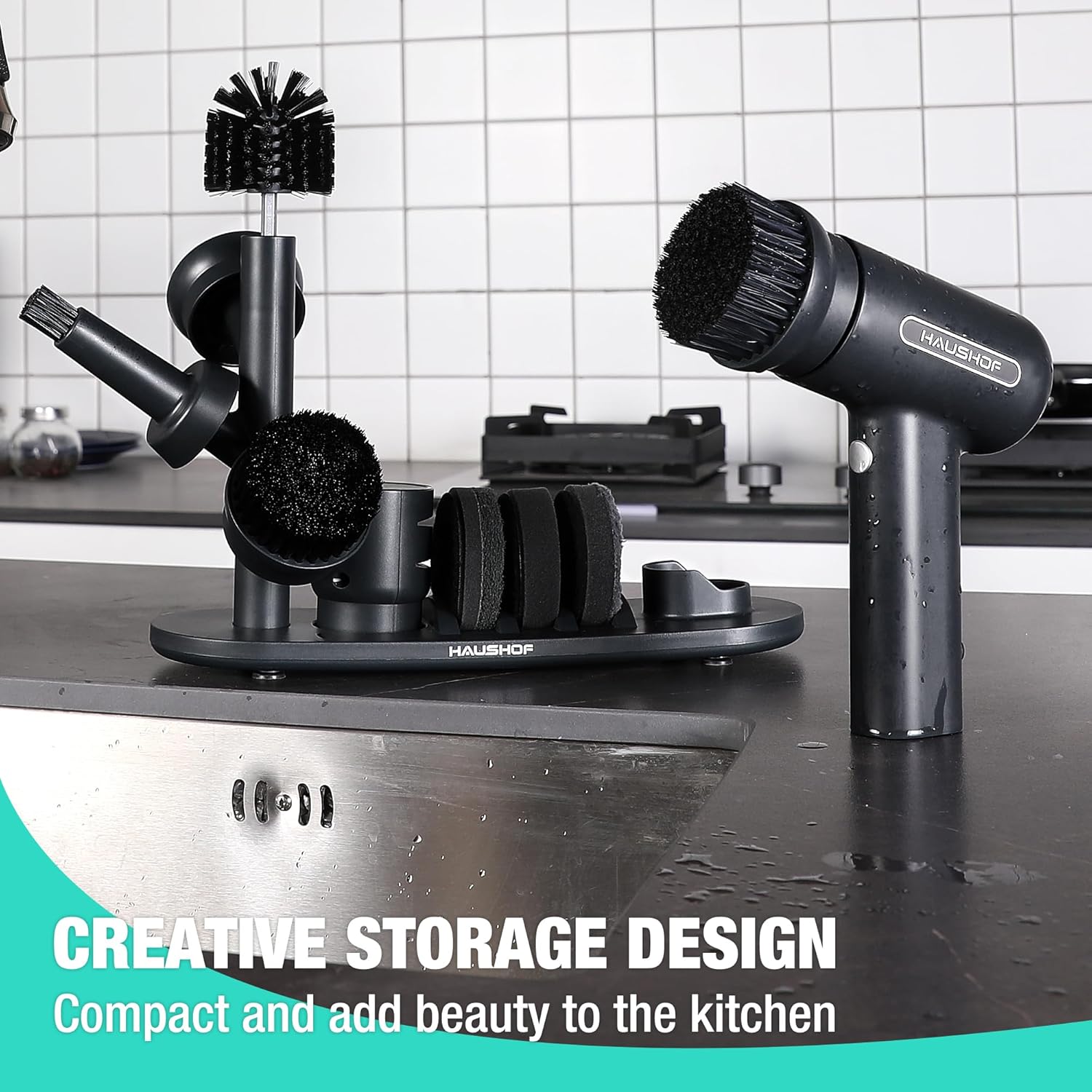 Revolutionary Electric Spin Scrubber: Cordless Cleaning Brush with 8 Versatile Heads & 3 Speed Settings for Effortless Kitchen and Bathroom Cleaning, Plus Knife Sharpener Included